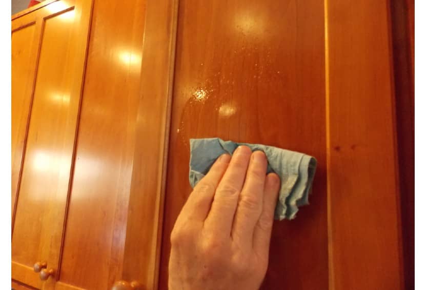 How to Clean Varnished Wood Cabinets